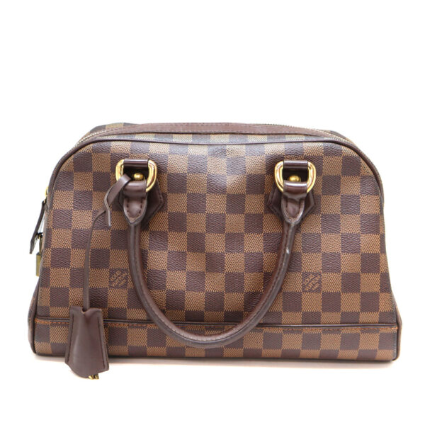 a22 7616 2 Louis Vuitton Duomo Handbag Damier Canvas Brown