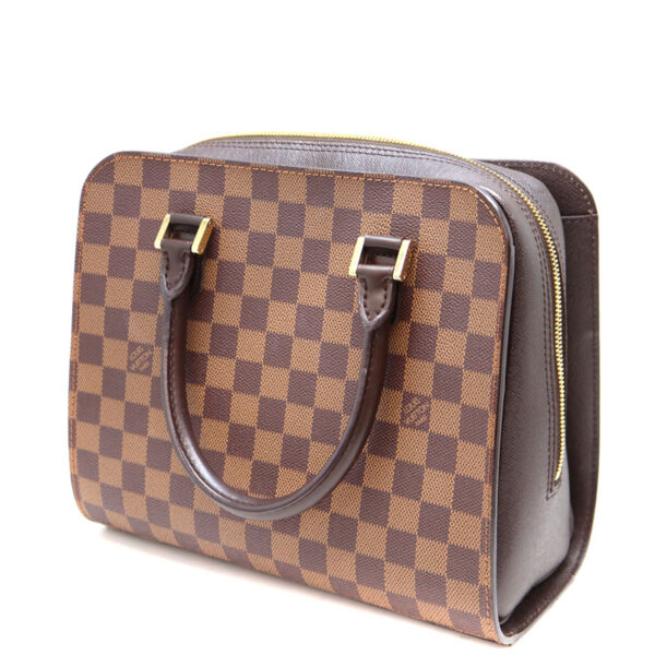 a22 7698 1 Louis Vuitton Triana Handbag Damier Canvas Brown