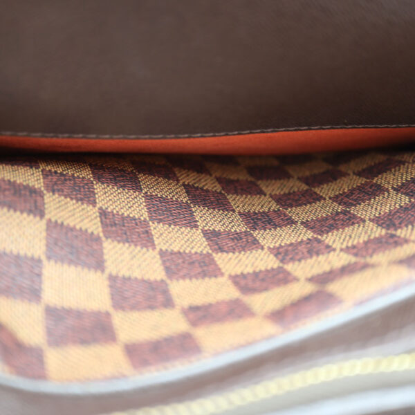 a22 7698 8 Louis Vuitton Triana Handbag Damier Canvas Brown