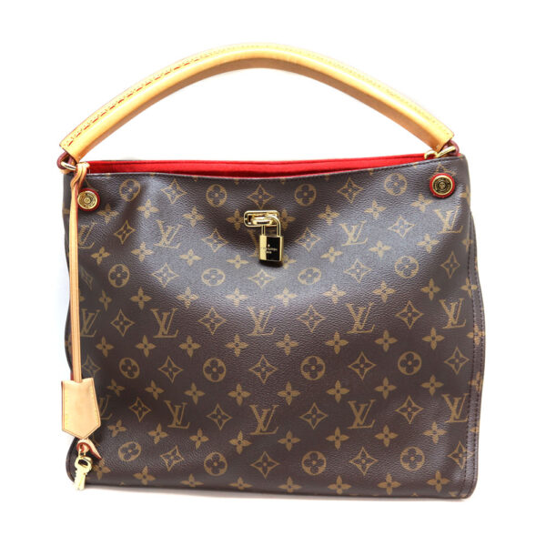 a22 7721 2 Louis Vuitton Gaia Tote Bag Monogram Canvas Brown