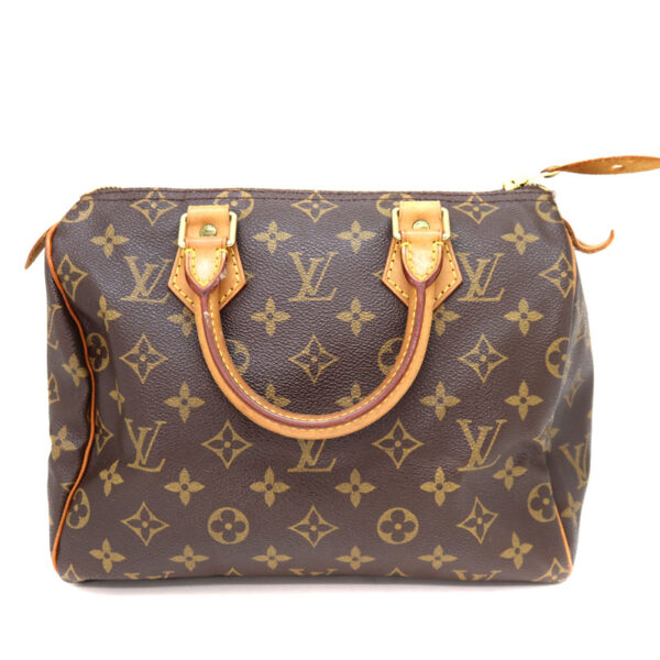 a22 7748 2 Louis Vuitton Speedy 25 Handbag Monogram Canvas Brown