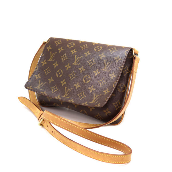 a22 7755 1 Louis Vuitton Musette Tango Shoulder Bag Monogram Canvas Brown