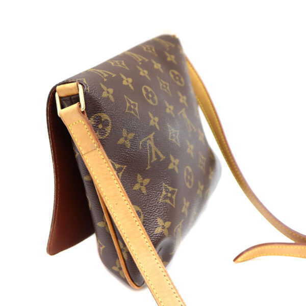 a22 7755 4 Louis Vuitton Musette Tango Shoulder Bag Monogram Canvas Brown