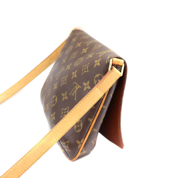 a22 7755 5 Louis Vuitton Musette Tango Shoulder Bag Monogram Canvas Brown