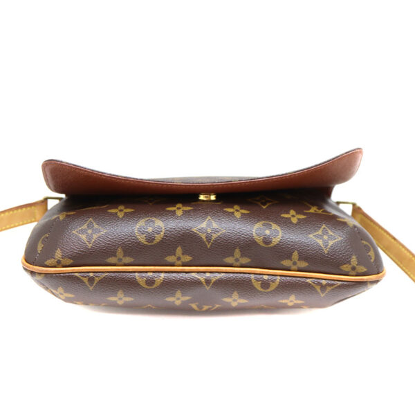 a22 7755 6 Louis Vuitton Musette Tango Shoulder Bag Monogram Canvas Brown