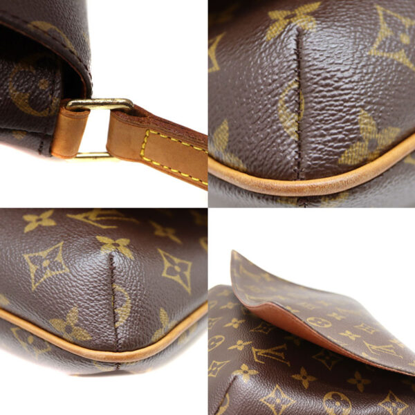 a22 7755 7 Louis Vuitton Musette Tango Shoulder Bag Monogram Canvas Brown