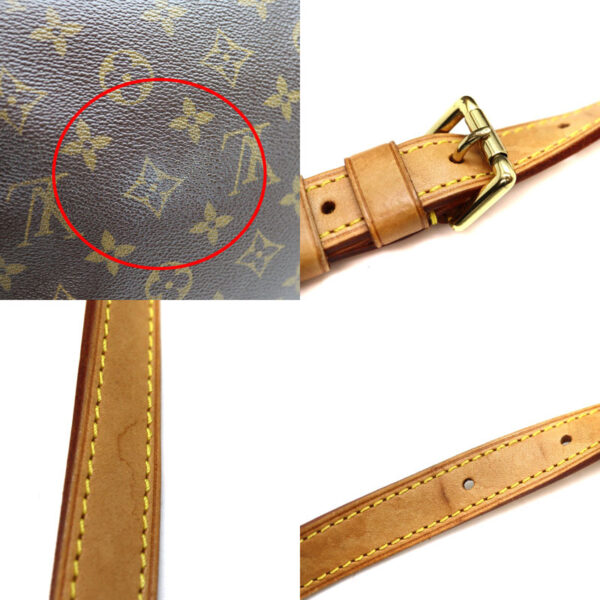 a22 7755 9 Louis Vuitton Musette Tango Shoulder Bag Monogram Canvas Brown