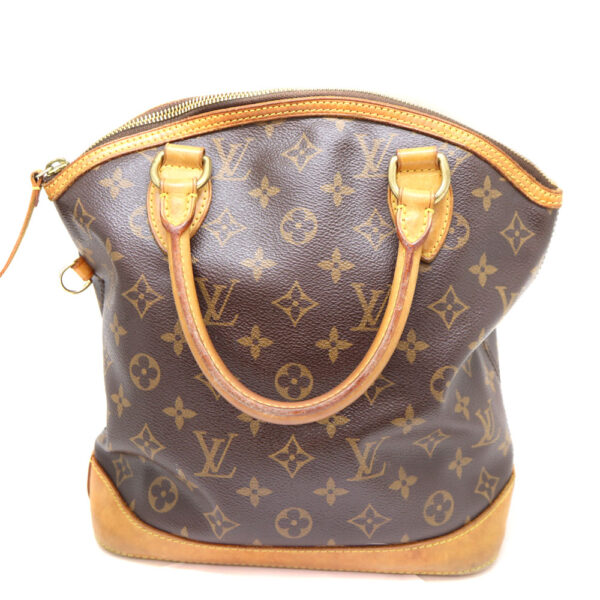 a22 7961 2 Louis Vuitton Lockit Handbag Monogram Canvas Brown