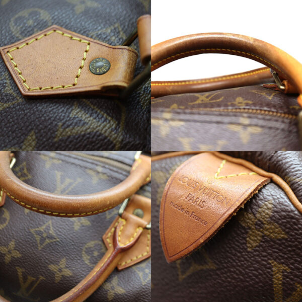 a22 7967 11 Louis Vuitton Speedy 40 Handbag Monogram Canvas Brown