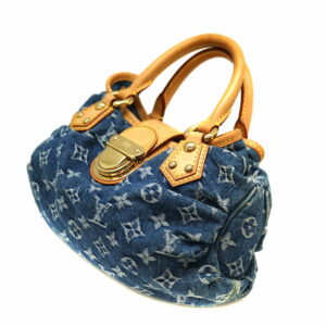 a22 799 1 LOUIS VUITTON Lockme Tote Marine Rouge bag NAVY Plain