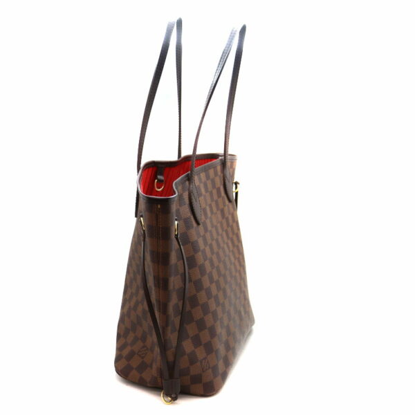 a22 8186 4 Louis Vuitton Neverfull MM Tote Bag Damier Canvas Brown