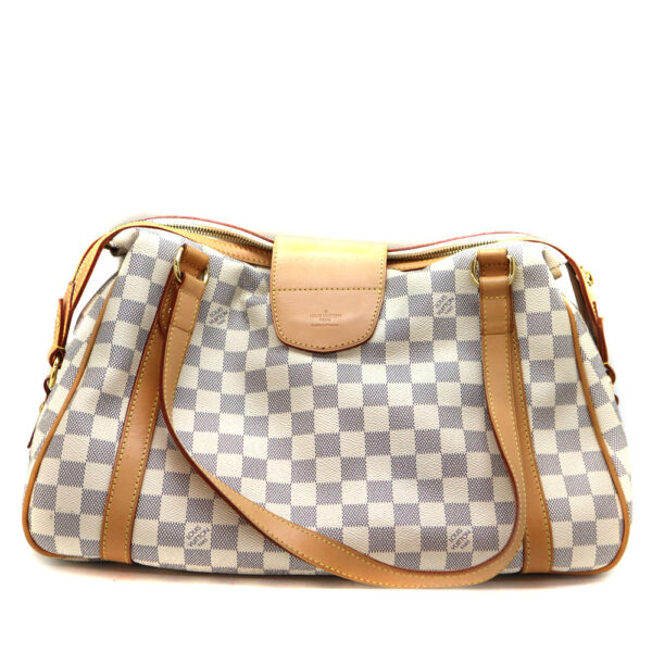 a22 8260 2 Louis Vuitton Stresa PM Handbag Damier Canvas White