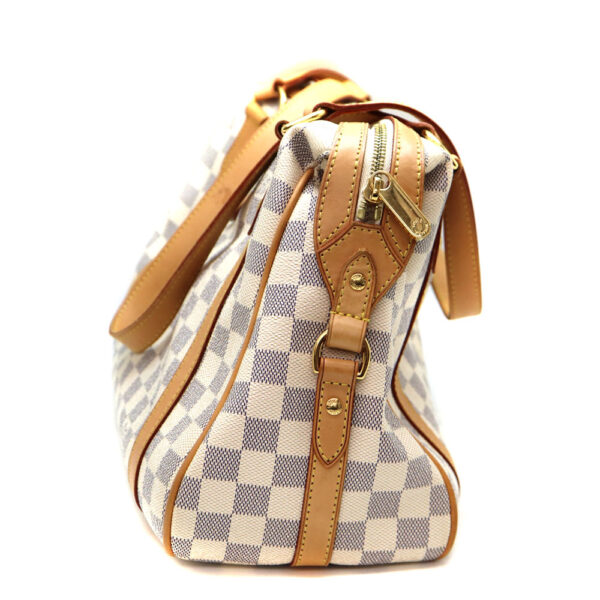 a22 8260 4 Louis Vuitton Stresa PM Handbag Damier Canvas White