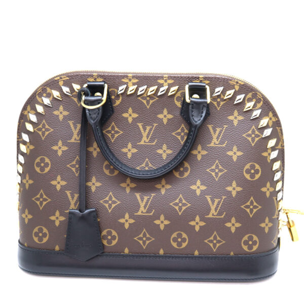 a22 8324 2 Louis Vuitton Alma PM Handbag Monogram Canvas Black