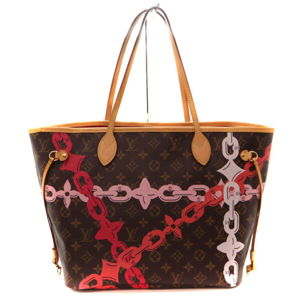 a22 8405 3 Louis Vuitton Neverfull MM Tote Bag Monogram Canvas Pink