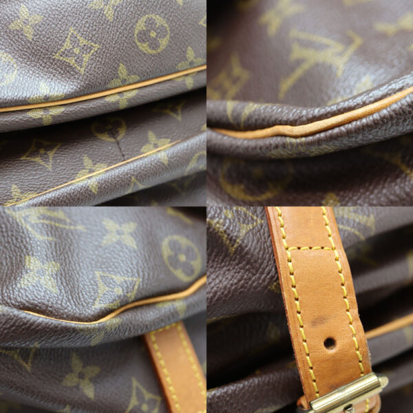 a22 8444 7 Louis Vuitton Saumur 35 Shoulder Bag Monogram Canvas Brown