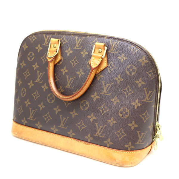 a22 8484 1 Louis Vuitton Alma PM Handbag Monogram Canvas Brown