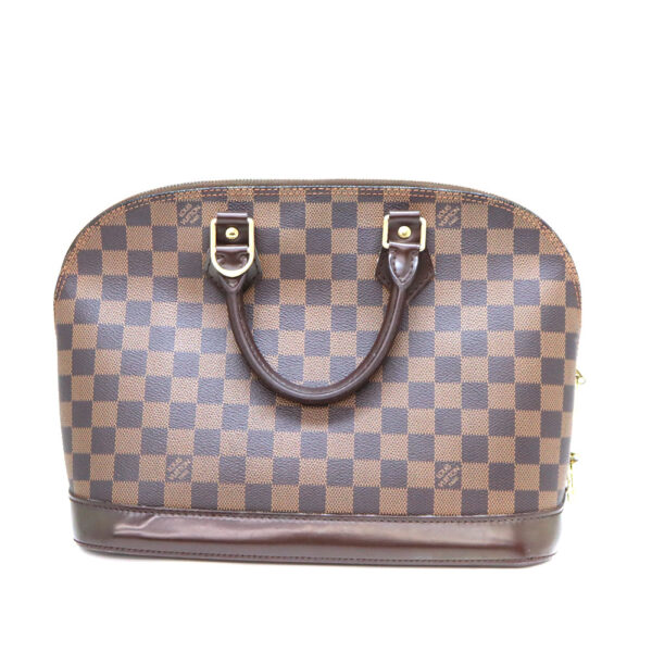 a22 8555 2 Louis Vuitton Alma Handbag Damier Canvas Brown