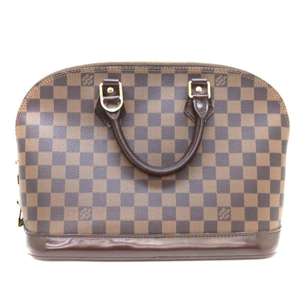 a22 8555 3 Louis Vuitton Alma Handbag Damier Canvas Brown