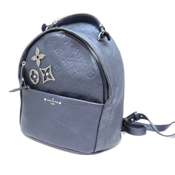 a22 8637 1 Louis Vuitton Sorbonne Backpack Monogram Empreinte Blue