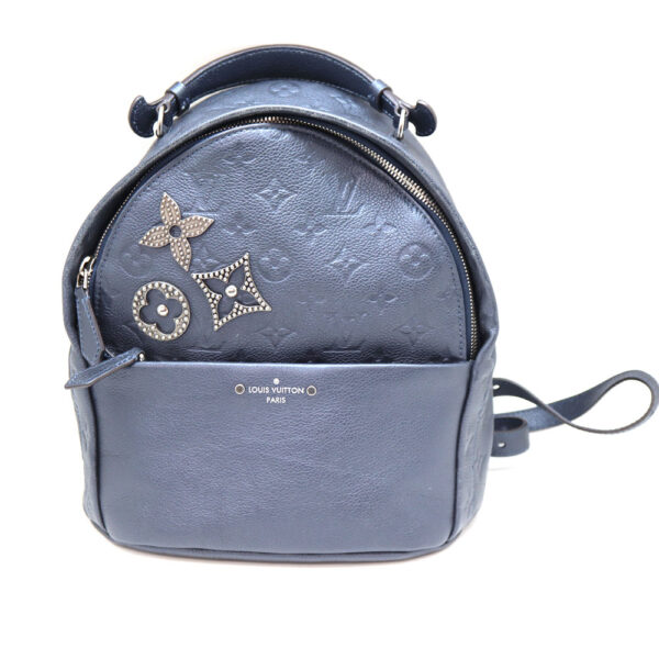 a22 8637 2 Louis Vuitton Sorbonne Backpack Monogram Empreinte Blue