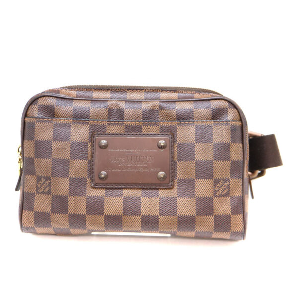 a22 8707 2 Louis Vuitton Bum Bag Brooklyn Body Bag Damier Canvas Brown