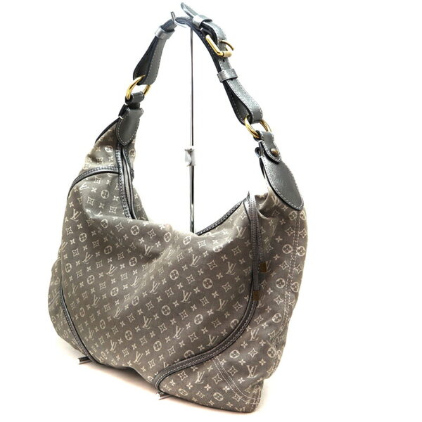 a22 8710 1 Louis Vuitton Manon MM Shoulder Bag Monogram Mini Canvas Leather Gray