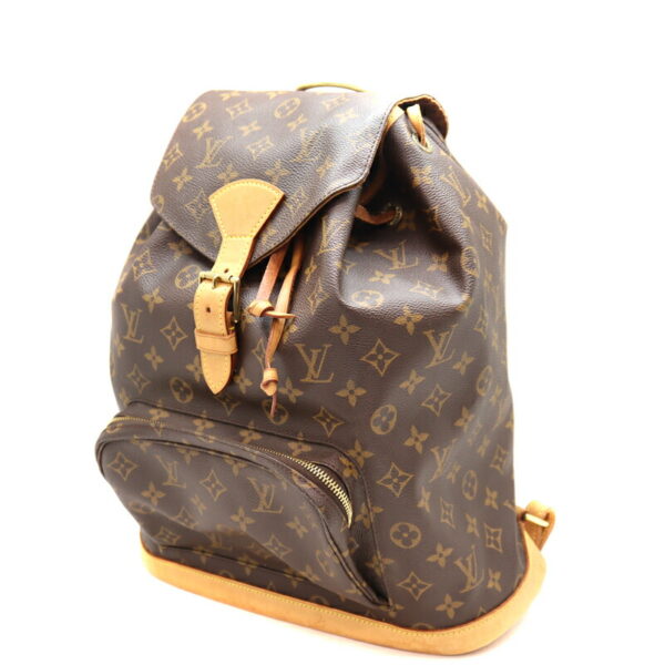 a22 8851 1 Louis Vuitton Monsouris GM Backpack Monogram Canvas Brown