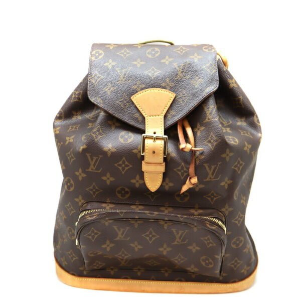 a22 8851 2 Louis Vuitton Monsouris GM Backpack Monogram Canvas Brown