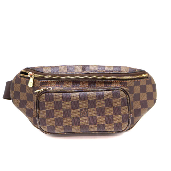 a22 8907 1 Louis Vuitton Bum Bag Body Bag Damier Canvas Brown