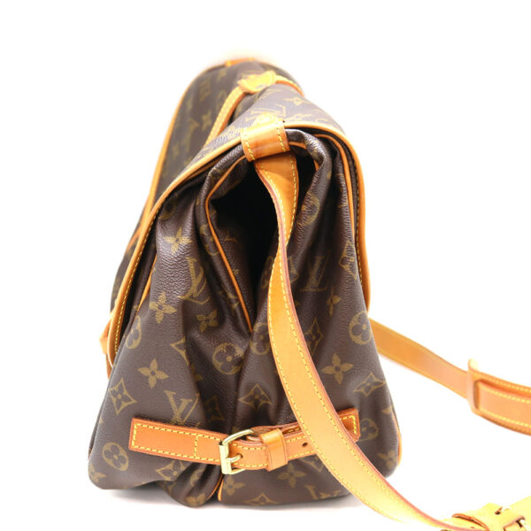 a22 9242 5 Louis Vuitton Saumur 35 Shoulder Bag Monogram Canvas Brown