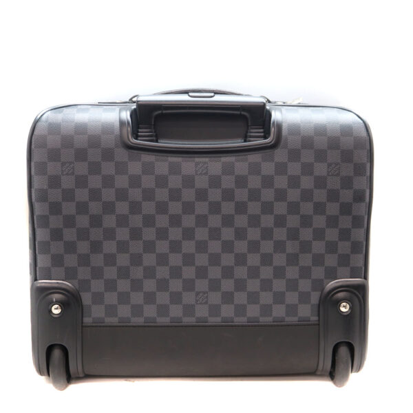 a22 9324 2 Louis Vuitton Pilot Case Carry Bag Damier Canvas Black