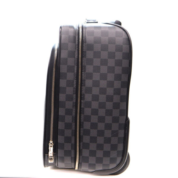 a22 9324 3 Louis Vuitton Pilot Case Carry Bag Damier Canvas Black