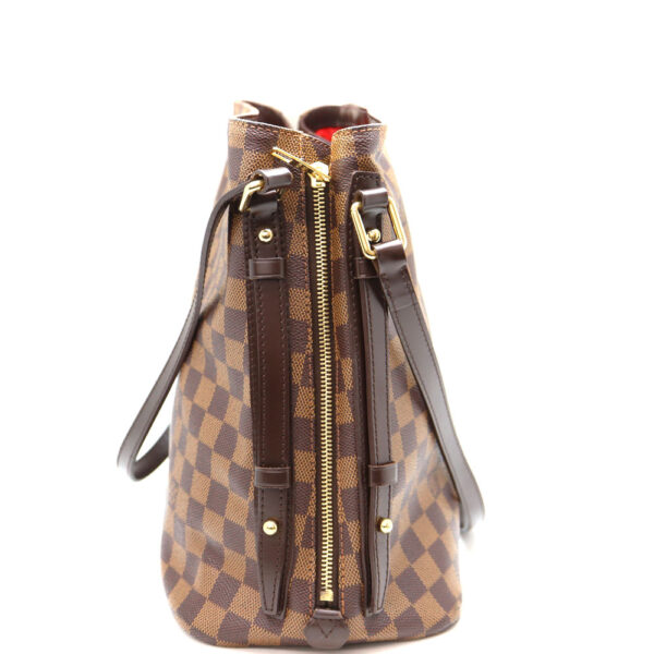 a22 9374 4 Louis Vuitton Hippo Rivington Tote Bag Damier Canvas Brown