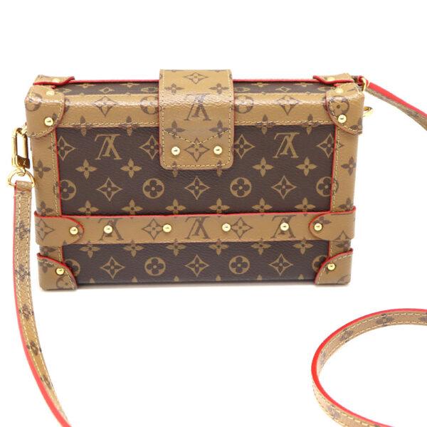 a22 9457 3 Louis Vuitton Petite Malle Shoulder Bag Monogram Reverse Brown