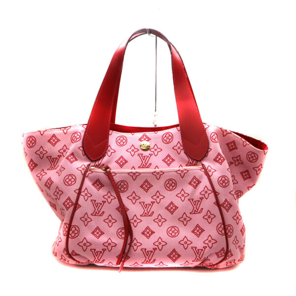 a22 9465 1 Louis Vuitton Cabai Panema PM Tote Bag Beach Line Canvas Pink