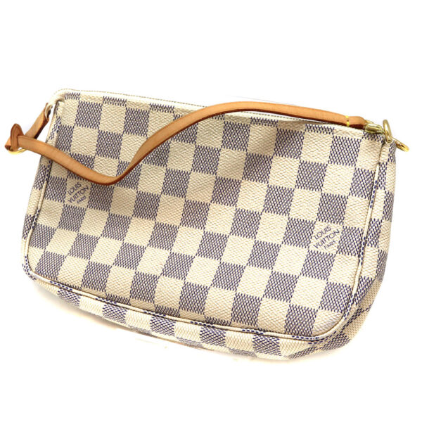 a22 9680 1 Louis Vuitton Pochette Accessoire Pouch Damier Canvas White