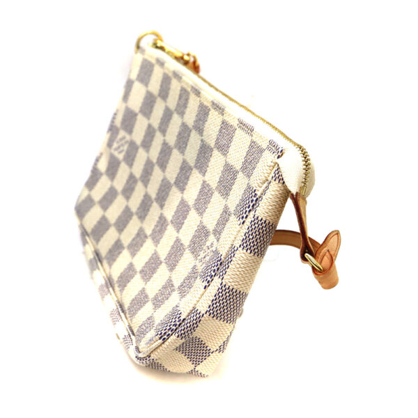 a22 9680 5 Louis Vuitton Pochette Accessoire Pouch Damier Canvas White