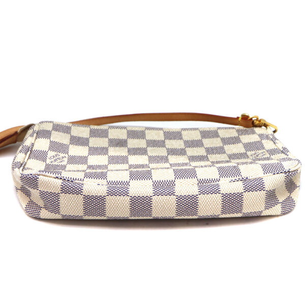 a22 9680 6 Louis Vuitton Pochette Accessoire Pouch Damier Canvas White