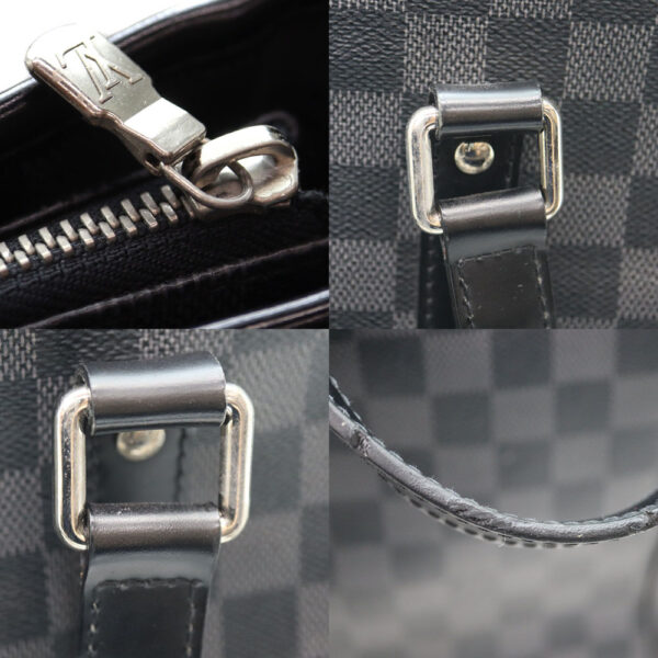 a22 9818 7 Louis Vuitton Tadao 2Way Shoulder Bag Damier Canvas Black