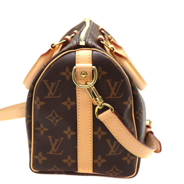 a23 10204 4 Louis Vuitton Speedy Bandouliere 25 Monogram Canvas Brown