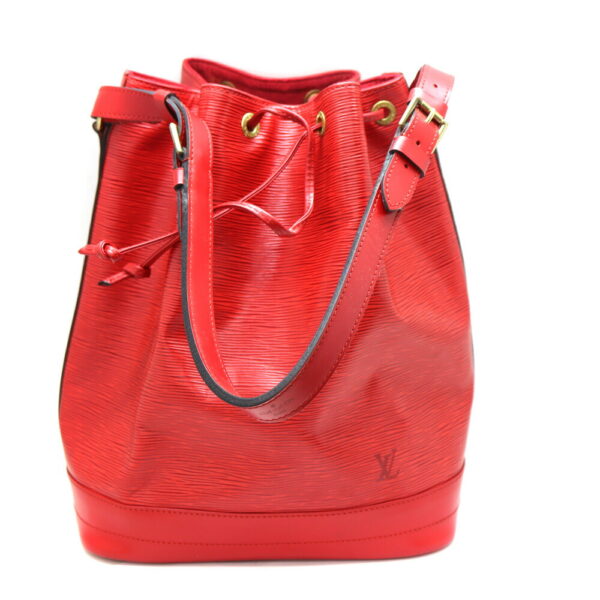 a23 10269 2 Louis Vuitton Noe Handbag Epi Leather Red