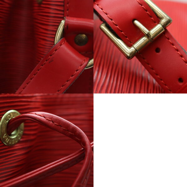 a23 10269 8 Louis Vuitton Noe Handbag Epi Leather Red