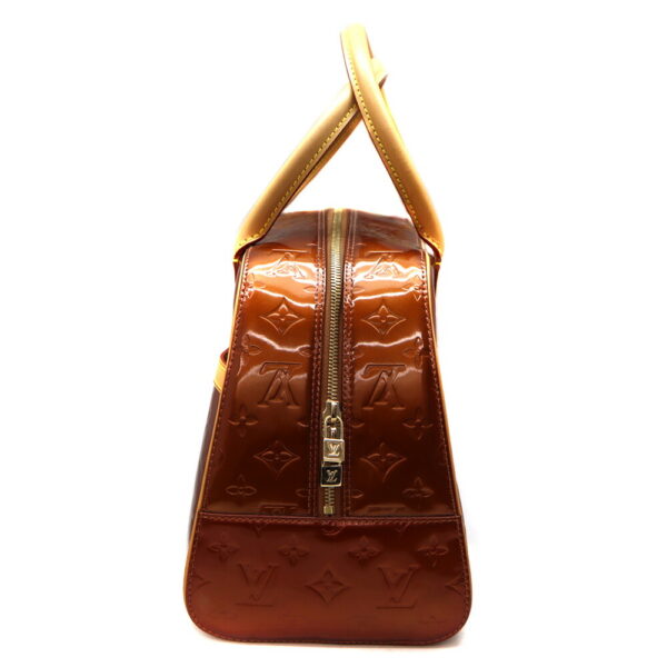 a23 10668 3 Louis Vuitton Tompkins Square Handbag Monogram Vernis Brown