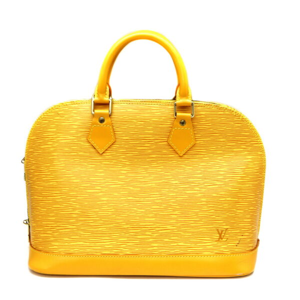 a23 10750 1 Louis Vuitton Alma Handbag Epi Leather Yellow