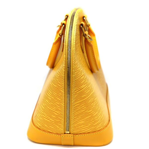 a23 10750 3 Louis Vuitton Alma Handbag Epi Leather Yellow