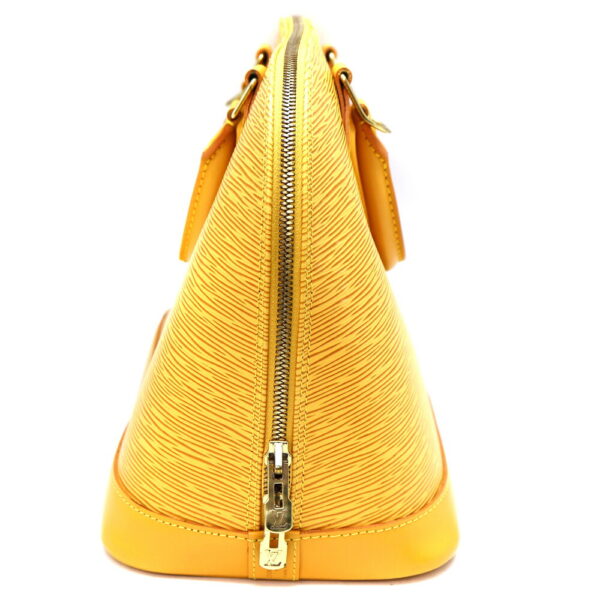 a23 10750 4 Louis Vuitton Alma Handbag Epi Leather Yellow