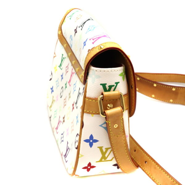 a23 11061 4 Louis Vuitton Sologne Shoulder Bag Monogram Multicolor White