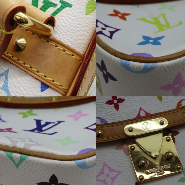 a23 11061 6 Louis Vuitton Sologne Shoulder Bag Monogram Multicolor White