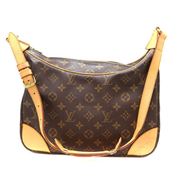 a23 11140 1 Louis Vuitton Boulogne PM Handbag Monogram Canvas Brown